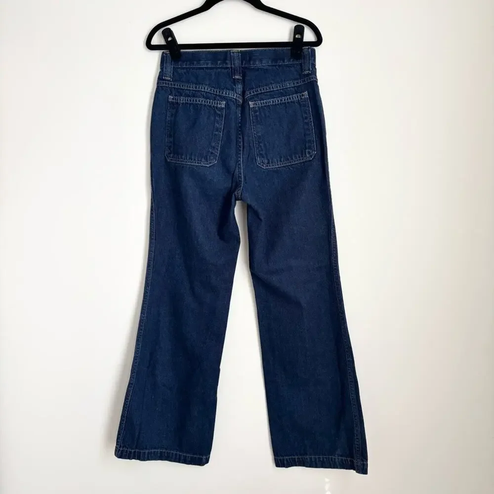 Christy Dawn The Lula Jeans High-Rise Bootcut Front Pockets Kick Flare Denim - Picture 5 of 7